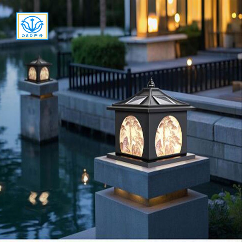 市电/太阳能围墙-柱头灯