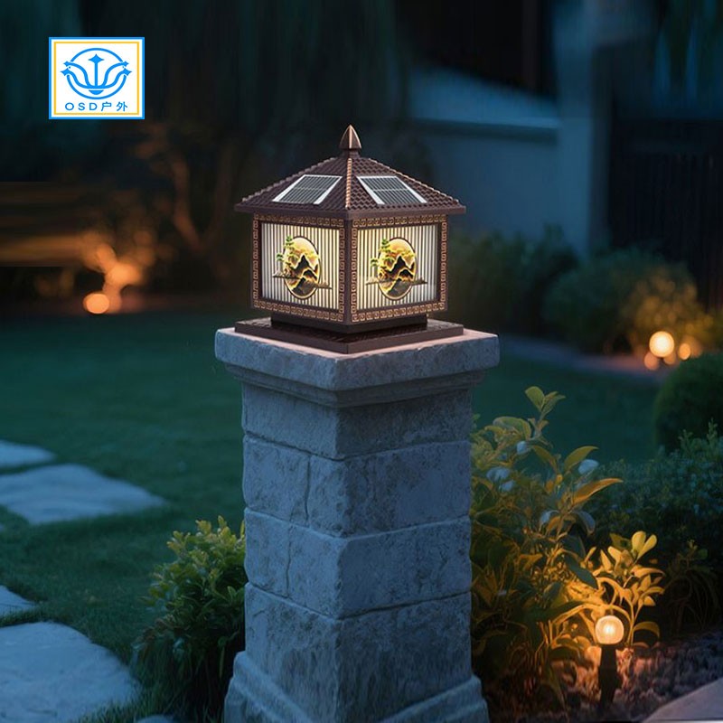 市电/太阳能围墙-柱头灯