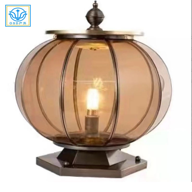 市电全铜柱头灯