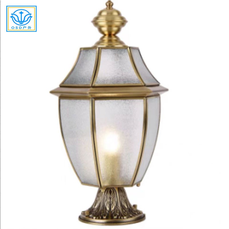 市电全铜柱头灯